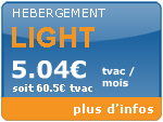 h&eacute;bergement light
