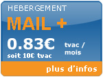 h&eacute;bergement mail plus