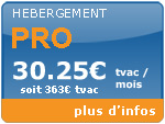 h&eacute;bergement pro