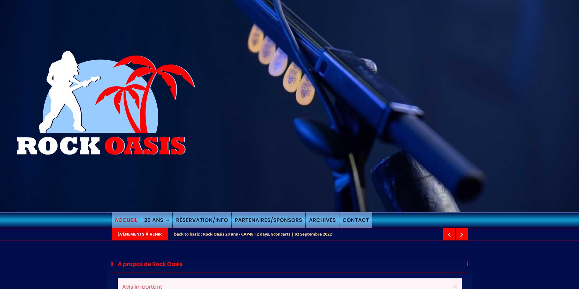 Image du site Rock Oasis Events