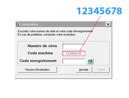Capture de l'enregistrement du logiciel WinBooks